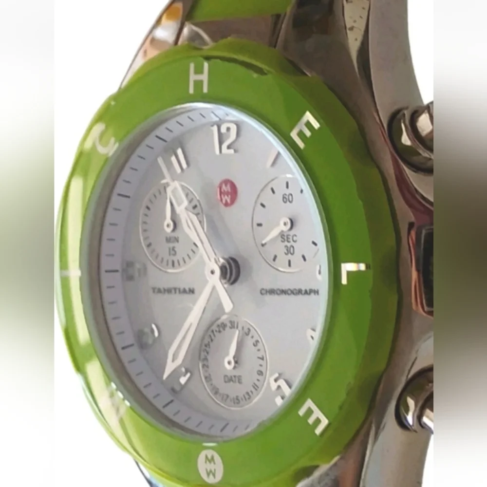 Michele Tahitian Jellybean Chronograph Watch.